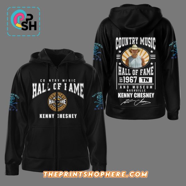 Kenny Chesney Hall Of Fame Signatures Black Hoodie