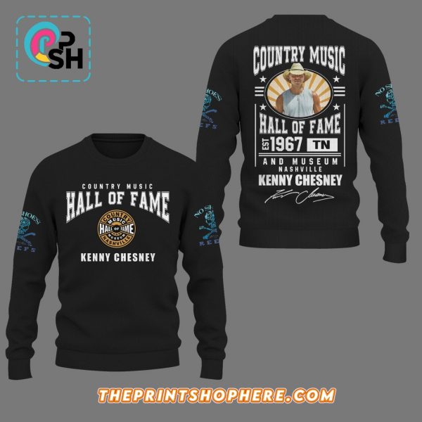 Kenny Chesney Hall Of Fame Signatures Black Hoodie