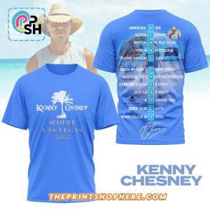 Kenny Chesney Sphere Las Vegas 2025 Blue Shirt