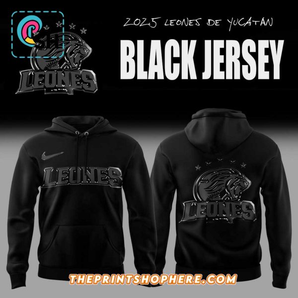 Leones de Yucatán De vuelta en Sudadera con Capucha Negra Hoodie