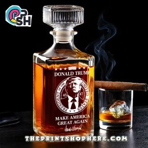 Make America Great Again Trump Whiskey Bottle