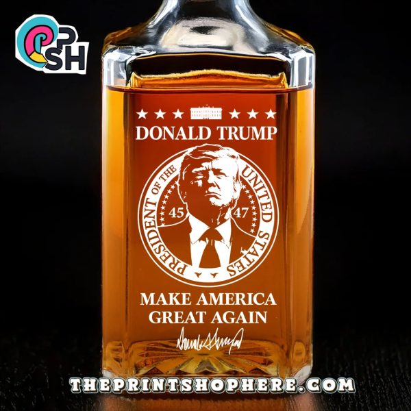 Make America Great Again Trump Whiskey Bottle