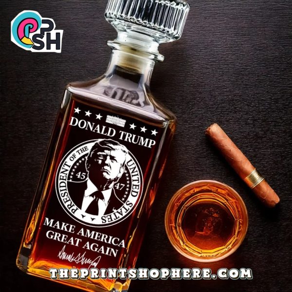Make America Great Again Trump Whiskey Bottle