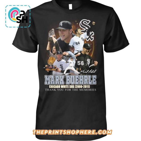 Mark Buehrle Thank You For The Memories Signatures T-Shirt