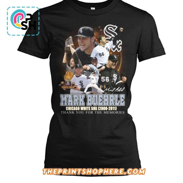 Mark Buehrle Thank You For The Memories Signatures T-Shirt