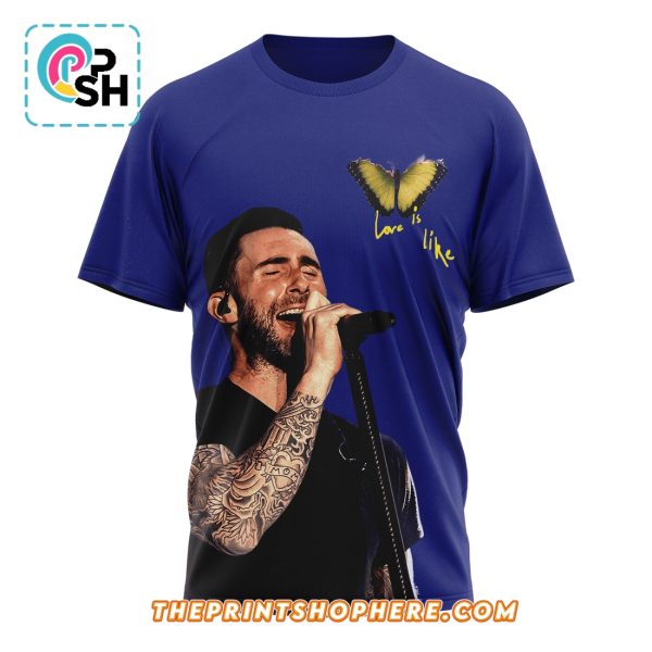 Maroon 5 Love Is Like Blue Shirt