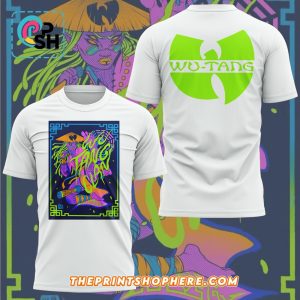Men’s Wu Tang Concert Poster For Chicago White Shirt