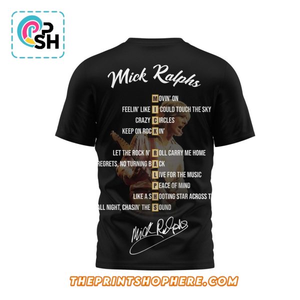 Mick Ralphs Legends Never Die 1944 – 2025 Signatures Shirt