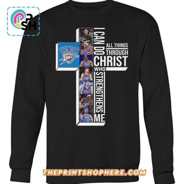 OKC Thunder Christ Who Strengthens Me T-Shirt