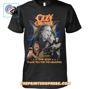 Ozzy Osbourne 1948 – 2025 Thank You For The Memories T-Shirt