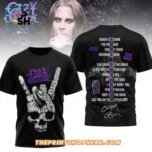 Ozzy Osbourne Text Design Limited Edition Shirt