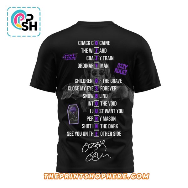 Ozzy Osbourne Text Design Limited Edition Shirt