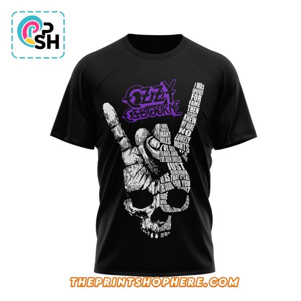 Ozzy Osbourne Text Design Limited Edition Shirt