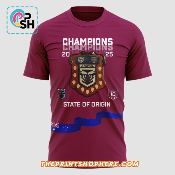 Queensland Maroons 2025 State Of Origin Champions Hoodie