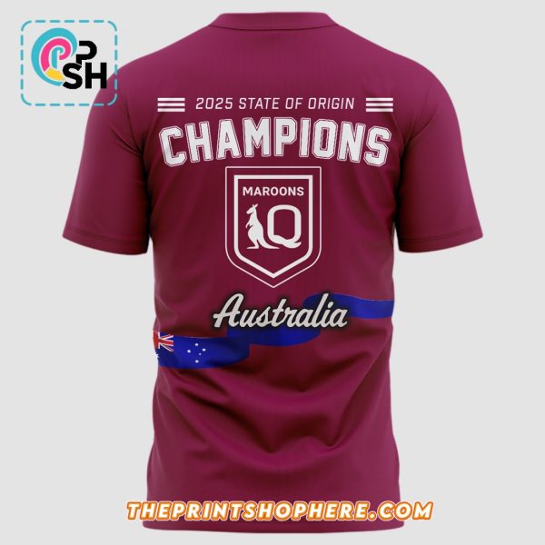 Queensland Maroons 2025 State Of Origin Champions Hoodie