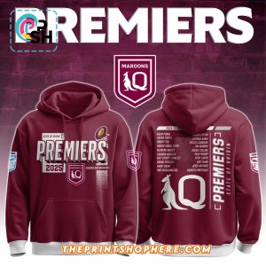 Queensland Maroons Premiers 2025 Champions Hoodie And Pants