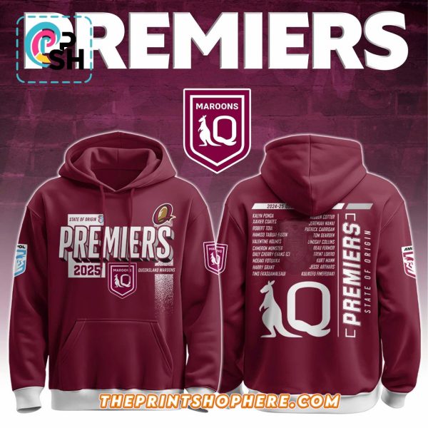 Queensland Maroons Premiers 2025 Champions Hoodie And Pants