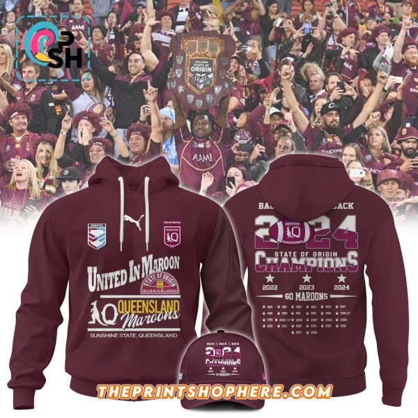 Queensland Maroons State Of Origin 2025 Champions Hoodie And Pants