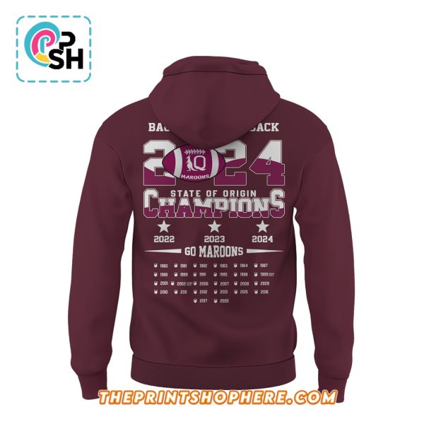 Queensland Maroons State Of Origin 2025 Champions Hoodie And Pants