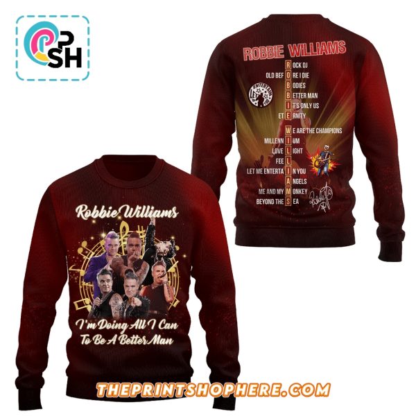 Robbie Williams Limited Edition Signatures Shirt