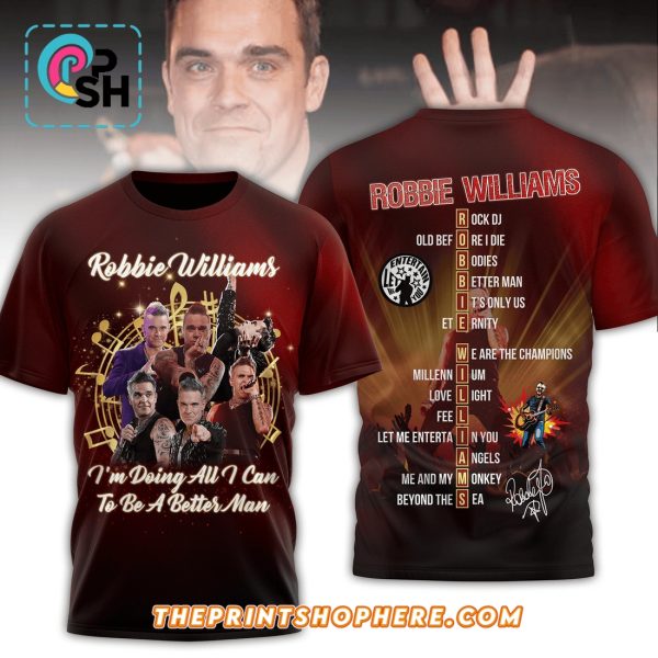 Robbie Williams Limited Edition Signatures Shirt