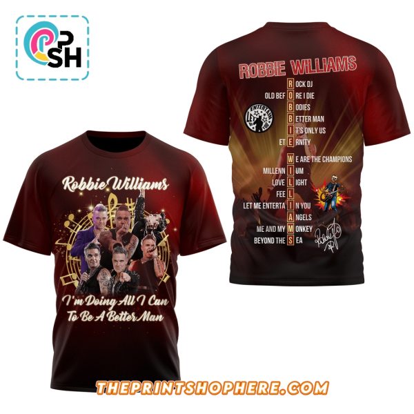 Robbie Williams Limited Edition Signatures Shirt