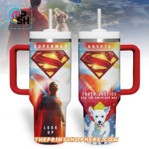 Superman DC Movie 40oz Tumbler With Handle