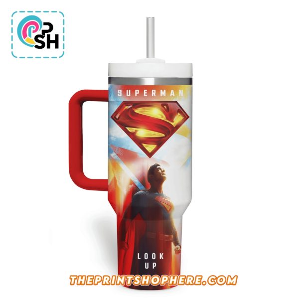 Superman DC Movie 40oz Tumbler With Handle