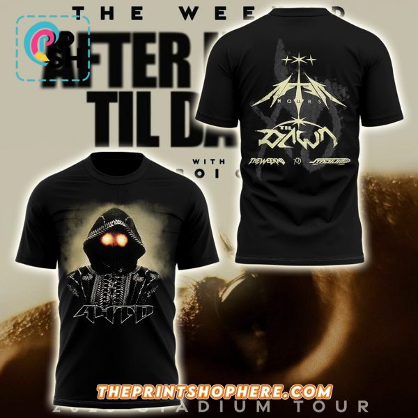 The Weeknd After Hours Tour Black Hoodie 2025