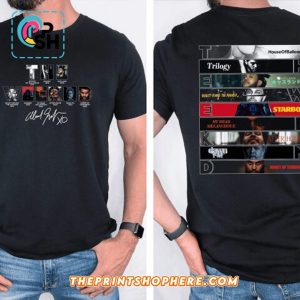 The Weeknd Tour 2025 Black Signatures Shirt
