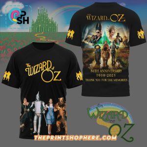 The Wizard of Oz 86th Anniversary Black Shirt