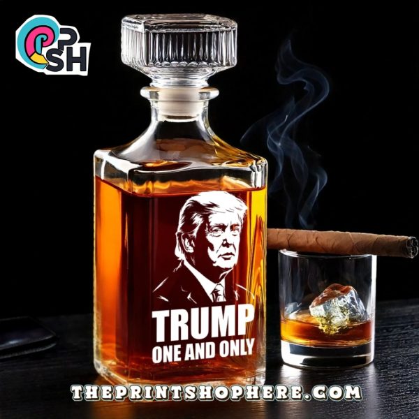 Trump One And Only US Patriotic Pride Whiskey Bottle