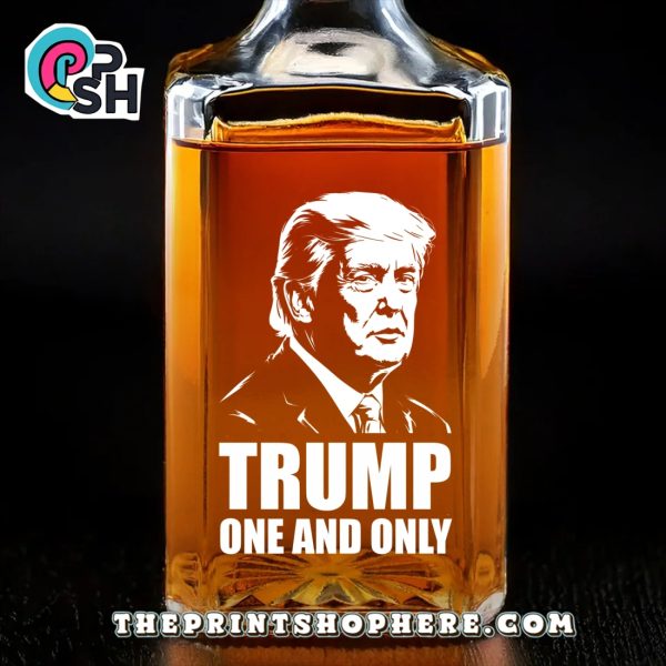Trump One And Only US Patriotic Pride Whiskey Bottle