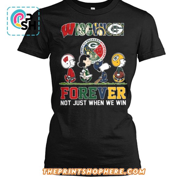 Wisconsin Badgers The Peanuts Snoopy and Friends T-Shirt