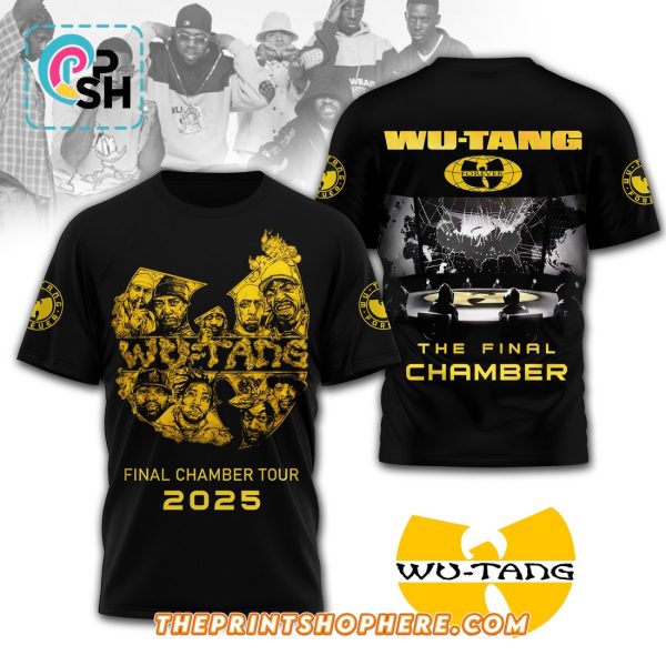 Wu-Tang Clan Final Chamber Tour 2025 Black Hoodie