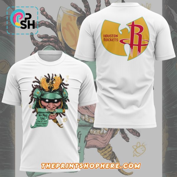 Wu-Tang Clan Houston Rockets White Hoodie 2025
