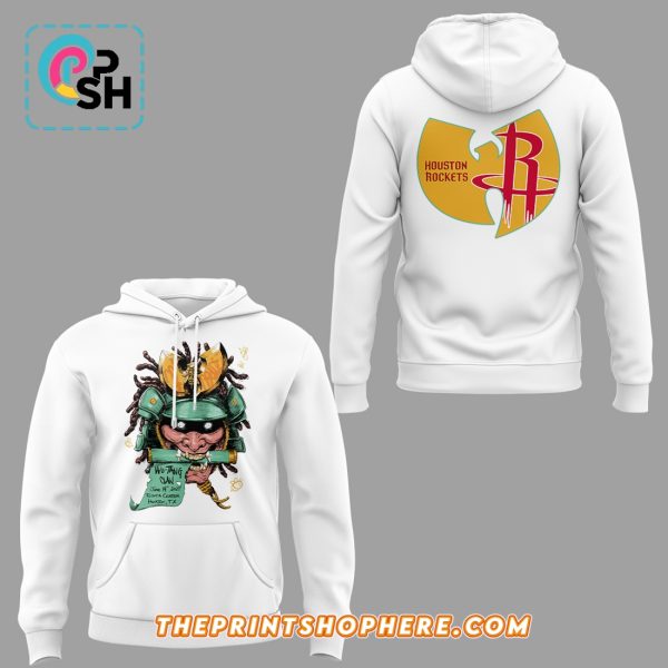 Wu-Tang Clan Houston Rockets White Hoodie 2025