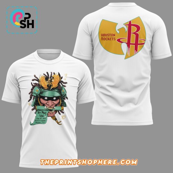 Wu-Tang Clan Houston Rockets White Hoodie 2025