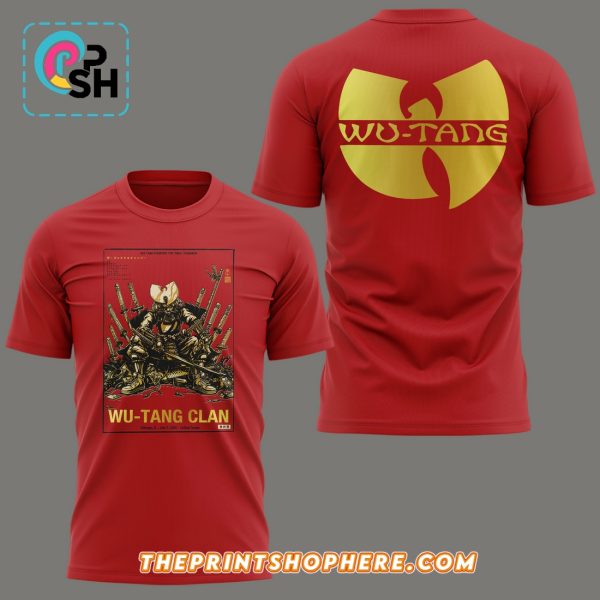 Wu Tang Concert Poster For Chicago Red Style Shirt