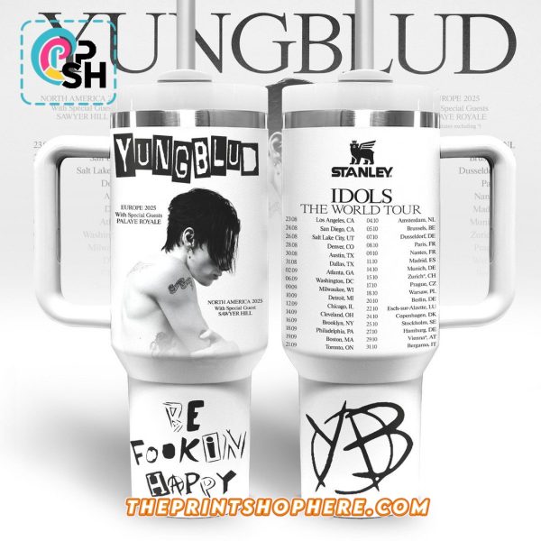 Yungblud Be Fookin 40oz Tumbler With Handle