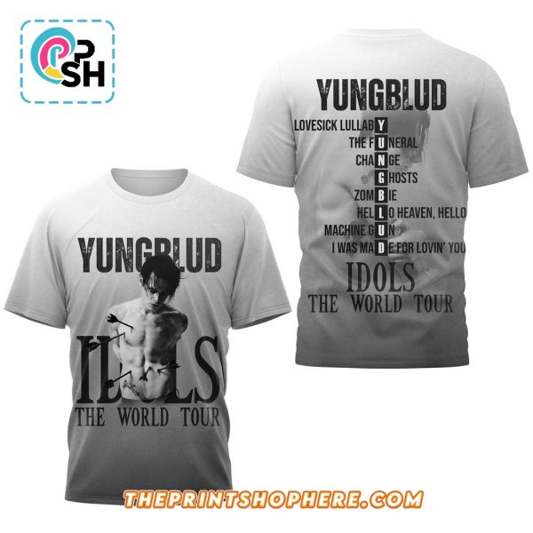 Yungblud Idols The World Tour 2025 Grey Shirt