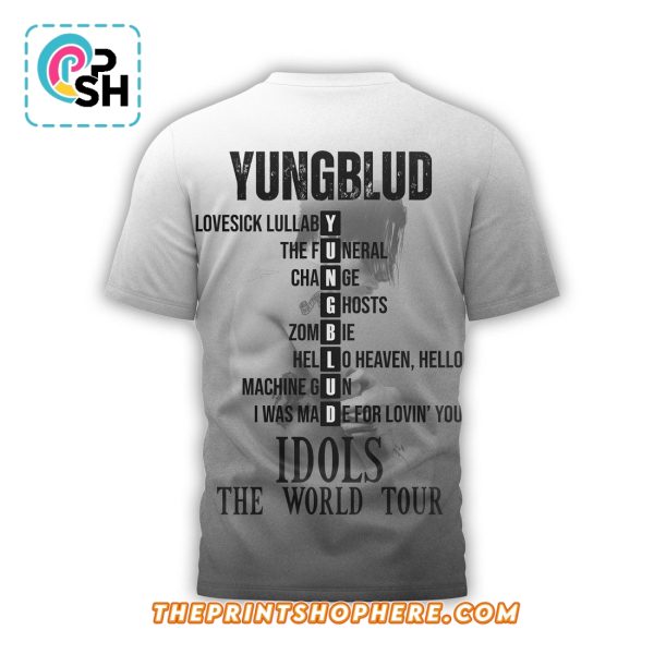 Yungblud Idols The World Tour 2025 Grey Shirt