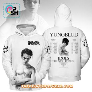 Yungblud Idols The World Tour 2025 White Hoodie