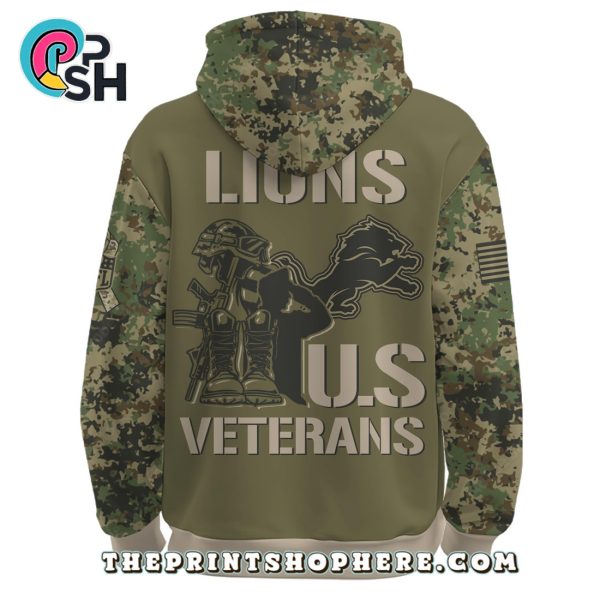 2025 Detroit Lions NFL Veteran Day Hoodie, Pants