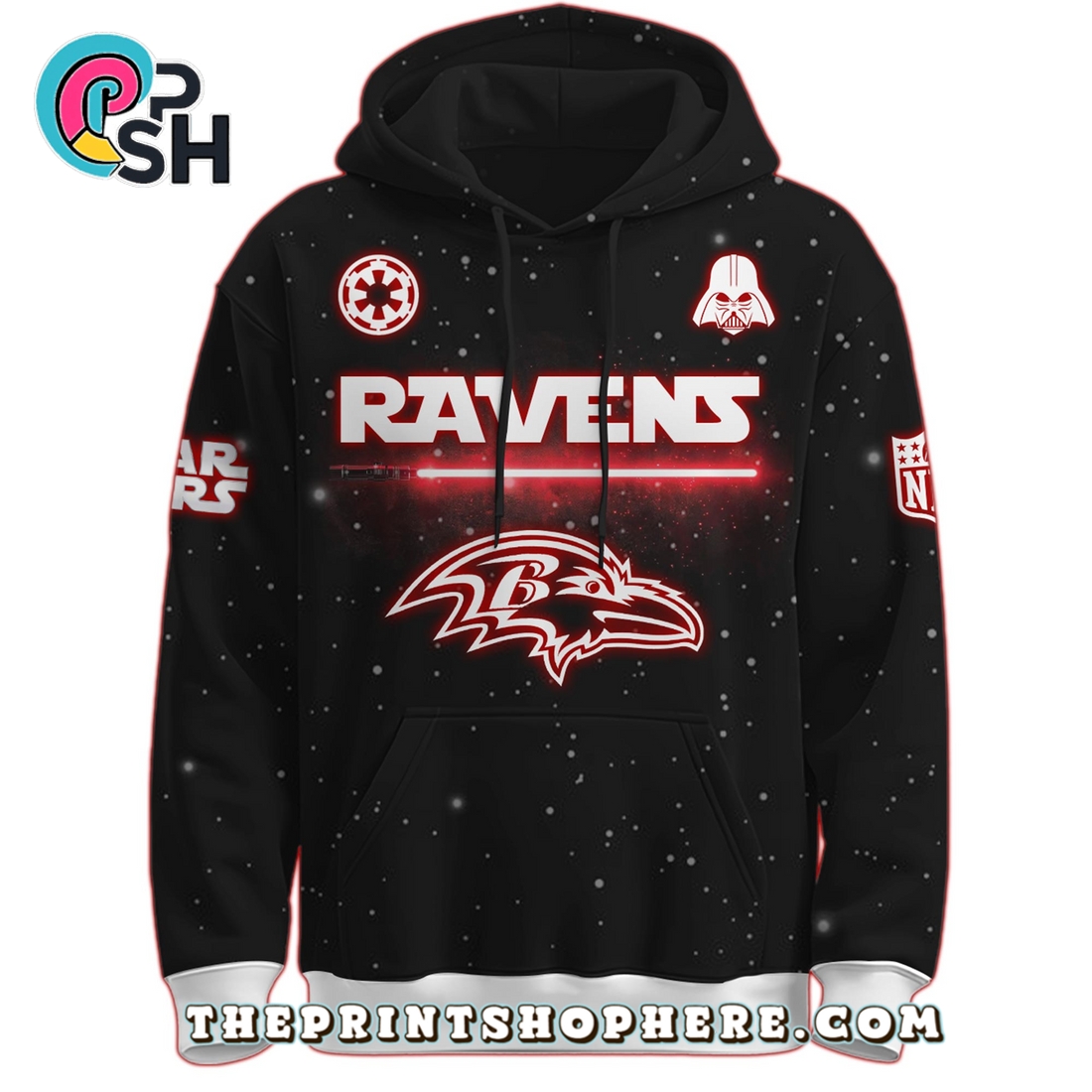 Baltimore Ravens NFL Star Wars Hoodie, Long Pants Baltimore Ravens NFL Star Wars Hoodie, Long Pants
