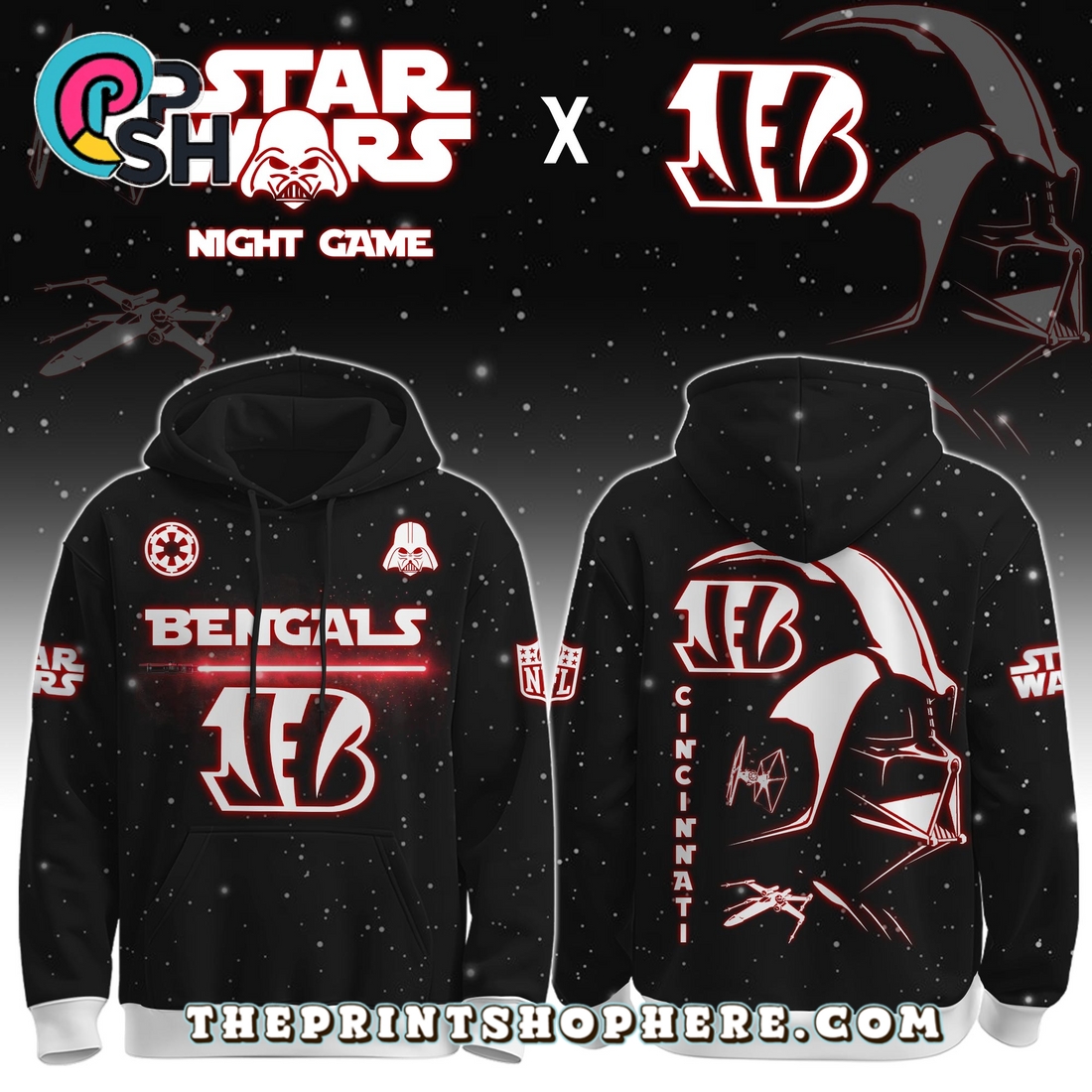 Cincinnati Bengals x Star Wars Apparel Hoodie, Long Pants Cincinnati Bengals x Star Wars Apparel Hoodie, Long Pants