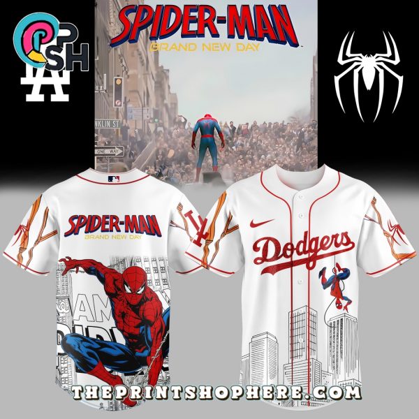 HOT Los Angeles Dodgers x Spider-Man Baseball Jersey