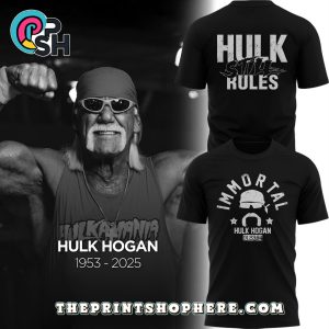 Hulk Hogan Immortal Silhouette Black Shirt