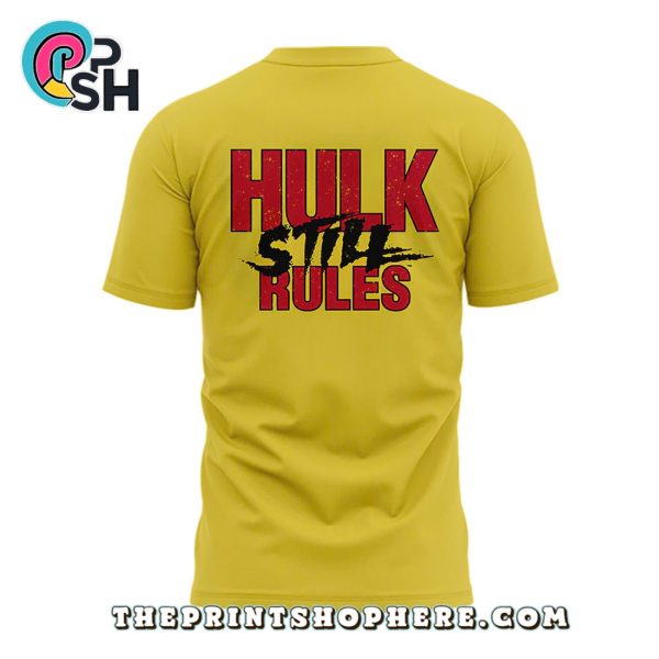 Hulk Hogan Immortal Silhouette Yellow Shirt