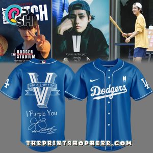 LA Dodgers x BTS I Purple You Baseball Jersey